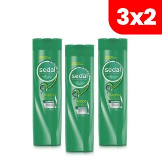 3x2 Shampoo Sedal Rizos Definidos - Frasco 340 ML