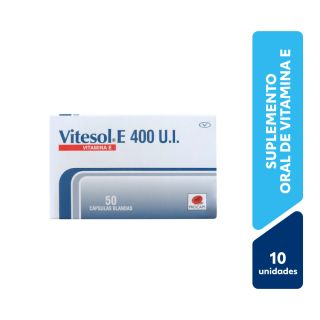 Vitesol E 400 UI Cápsulas Blandas - Blíster 10 UN