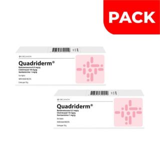 Dúo Pack Quadriderm Extra Crema - Tubo 10 G
