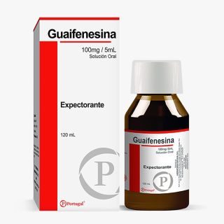 Guaifenesina PTG 100mg/5mL Solución Oral - Frasco 120 ML