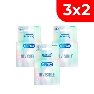 3x2 Preservativo Durex Invisible - Caja 3 UN