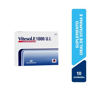 Vitesol E 1000 UI Cápsulas Blandas - Blíster 10 UN