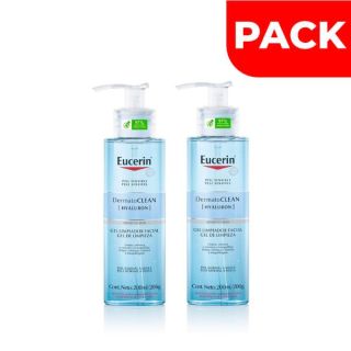 Pack Eucerin Dermatoclean Gel Facial - Frasco 200 Ml