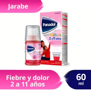 Panadol para Niños 2+ 160Mg Infantil Jarabe - Frasco 60 ML