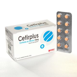 Cetirplus Cetirizina 10 mg Tableta Recubierta - Blister 10 UN