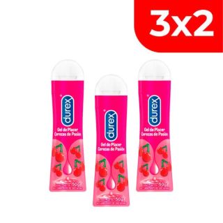 3x2 Durex Play Lubricante Cereza de Pasión - Unidad 50 G