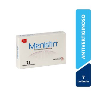 Menistin 16 Mg Tabletas Recubiertas - Blíster 7 UN