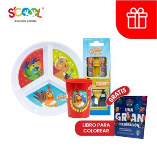 Set Plato Division La Granja De Zenon Scool - 1 UN