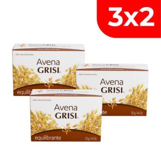 3X2 Grisi Jabón Avena - Barra 125 G