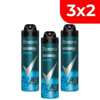 3x2 Desodorante Spray Rexona Men Xtra Cool - Frasco 150 ML