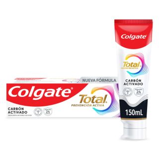 Colgate Crema Total 12 Carbón - Tubo 150 Ml