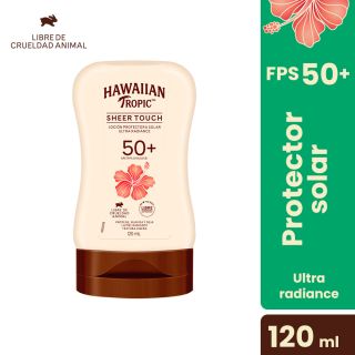Hawaiian Bloqueador Sheer Touch Ultra Radiance SPF 50+ - Frasco 120 ML