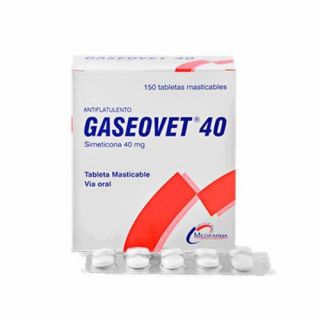 Gaseovet 40 mg Tableta masticable - Blíster 10 UN