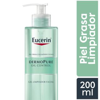 Eucerin Dermopure Gel Limpiador Facial - Frasco 200 ML