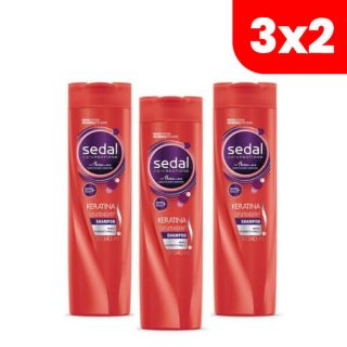 3x2 Shampoo Sedal Keratina - Frasco 340 ML