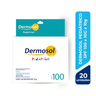 Dermosol Pediatrico SPF 100 Sachet - Caja 20 UN
