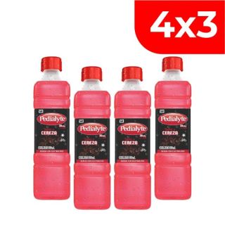 4X3 Pedialyte 30 Sabor Cereza - Frasco 500 ML