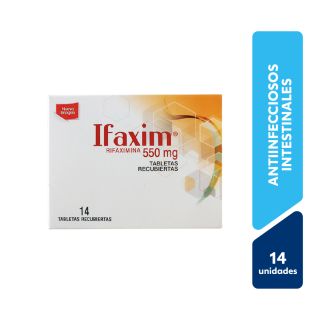 Ifaxim 550 Mg Tabletas Recubiertas - Caja 14 UN