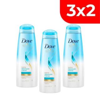 3x2 Shampoo Dove Hidratación Intensiva - Frasco 400 ML