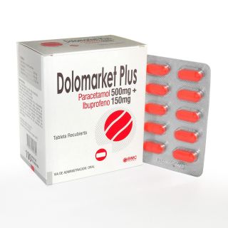 Dolomarket Plus 500 Mg + 150 Mg Tableta Recubierta - Blíster 10 UN