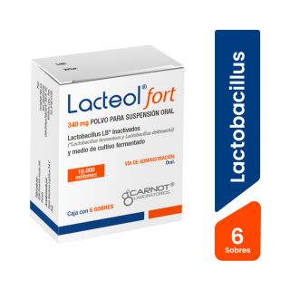 Lacteol Fort 340mg Polvo para Suspensión - Caja 6 UN