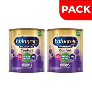Dúo Pack Enfagrow Premium Promental Confort 2 - Lata 800 G