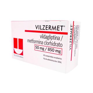 Vilzermet 50/850 Mg Comprimido - Caja 60 UN