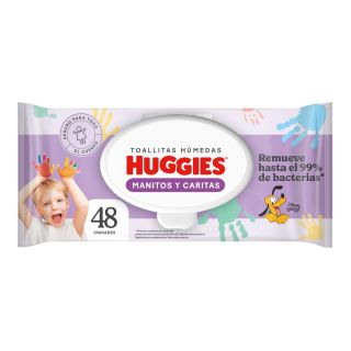 Toallitas Húmedas Huggies Manitos y Caritas - Bolsa 48 UN