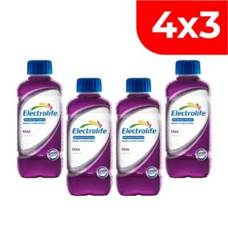 4x3 Electrolife Uva - Frasco 625 ML