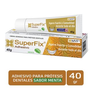 Crema Adhesiva Superfix Menta - Tubo 40 G