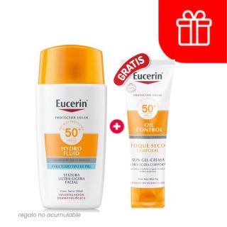 Eucerin Sun Hydro Fluid Face F50 - Frasco 50 Ml