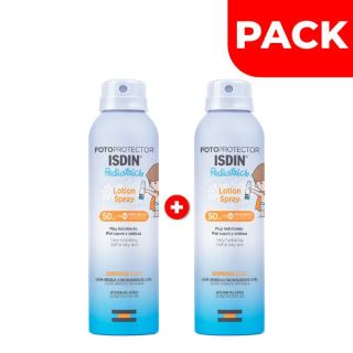 Dúo Pack Fotoprotector Isdin Pediatrics Lotion Spray - Frasco 250 ML