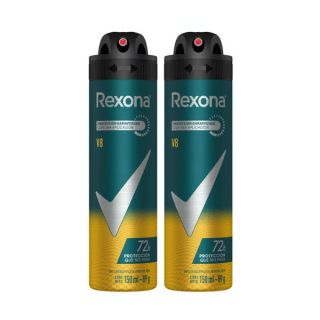 Dúo Pack Desodorante Spray Rexona Men V8 150 ML - Pack 2 UN
