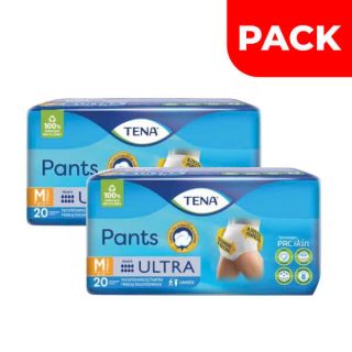Dúo Pack Tena Pants Ultra Talla M - Bolsa 20 UN
