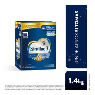 Similac 3 con mezcla de 5HMOs Maxipack - Caja 1.4kg