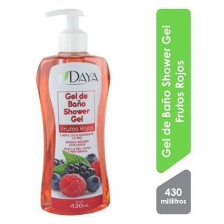 Daya Gel de Baño Shower Gel Frutos Rojos - Frasco 430 ML