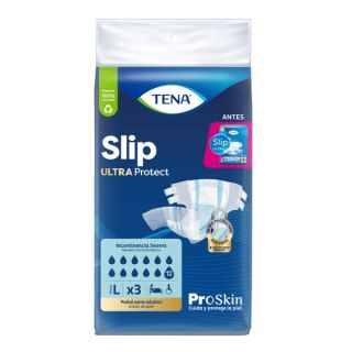 Pañales Tena Slip Ultra Protect Talla L - Bolsa 3 UN