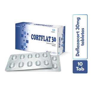 Cortflat 30 MG Tabletas - Caja 10 UN