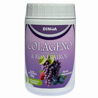 Colágeno Hidrolizado Con Resveratrol Sabor Frutos Del Bosque - Pote 300 G