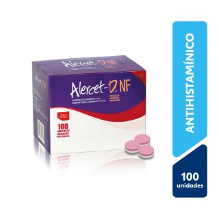Alercet D NF Tabletas de Liberación Prolongada - Caja 100 UN