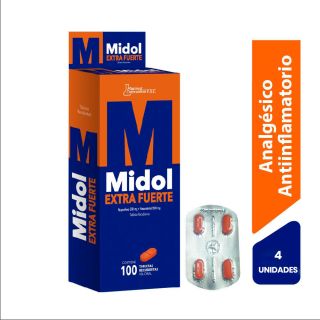 Midol Extra Fuerte Tableta Recubierta - Blister 4 un