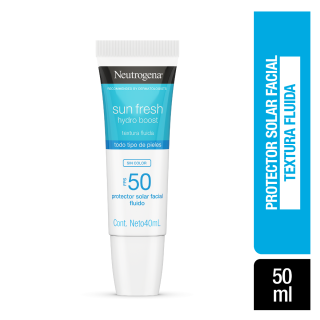 Sun Fresh Neutrogena Hydro Boost Sin Color FPS 50 - Frasco 40 ML