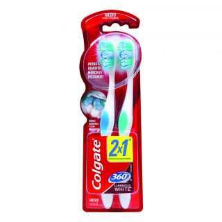Cepillo Dental Colgate 360 Luminous - Pack 2 UN