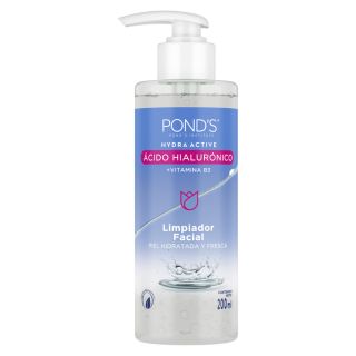 Limpiador Facial Pond's Hydra Active Ácido Hialurónico + Vitamina B3 - Frasco 200 ML