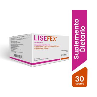 Lisefex Hierro Y Vitamina C Sobres - Caja 30 UN