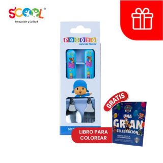 Set Cubiertos de Pocoyo Scool - 1 UN