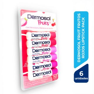 Dermosol Fruits 20 Variedad Frutos Rojos 5G - Pack 6 UN