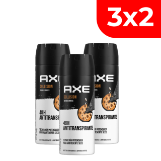 3x2 Desodorante Spray Antitranspirante Axe Temptation - Frasco 152 ML