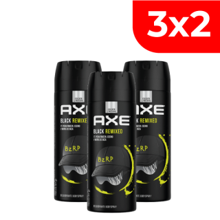 3x2 Desodorante Spray Axe Black - Frasco 150 ML
