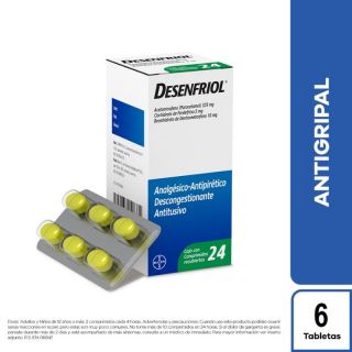Desenfriol Comprimidos Recubiertos - Blister 6 UN